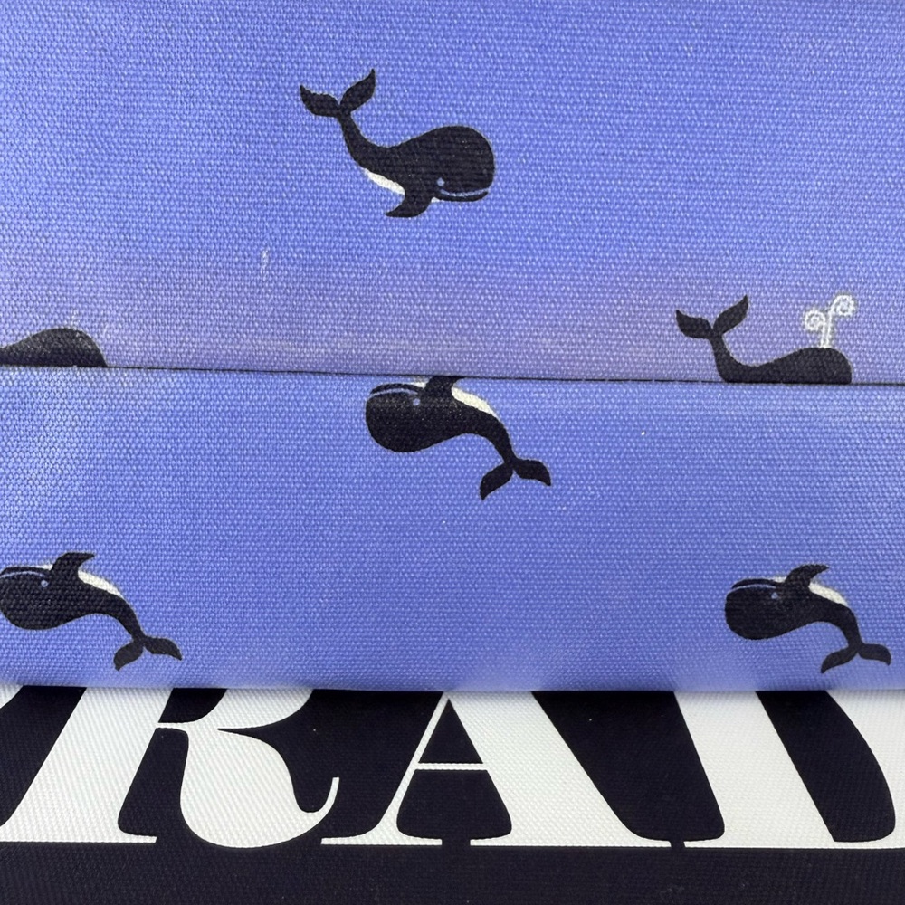 kate spade Blue Whale-Print Tote with Black Handles - Picture 4 of 8